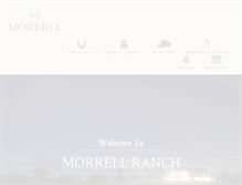 Tablet Screenshot of morrellranch.com